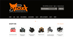 Desktop Screenshot of foxxholsters.com